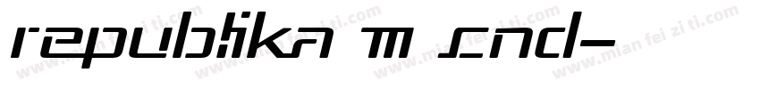 Republika III Cnd字体转换